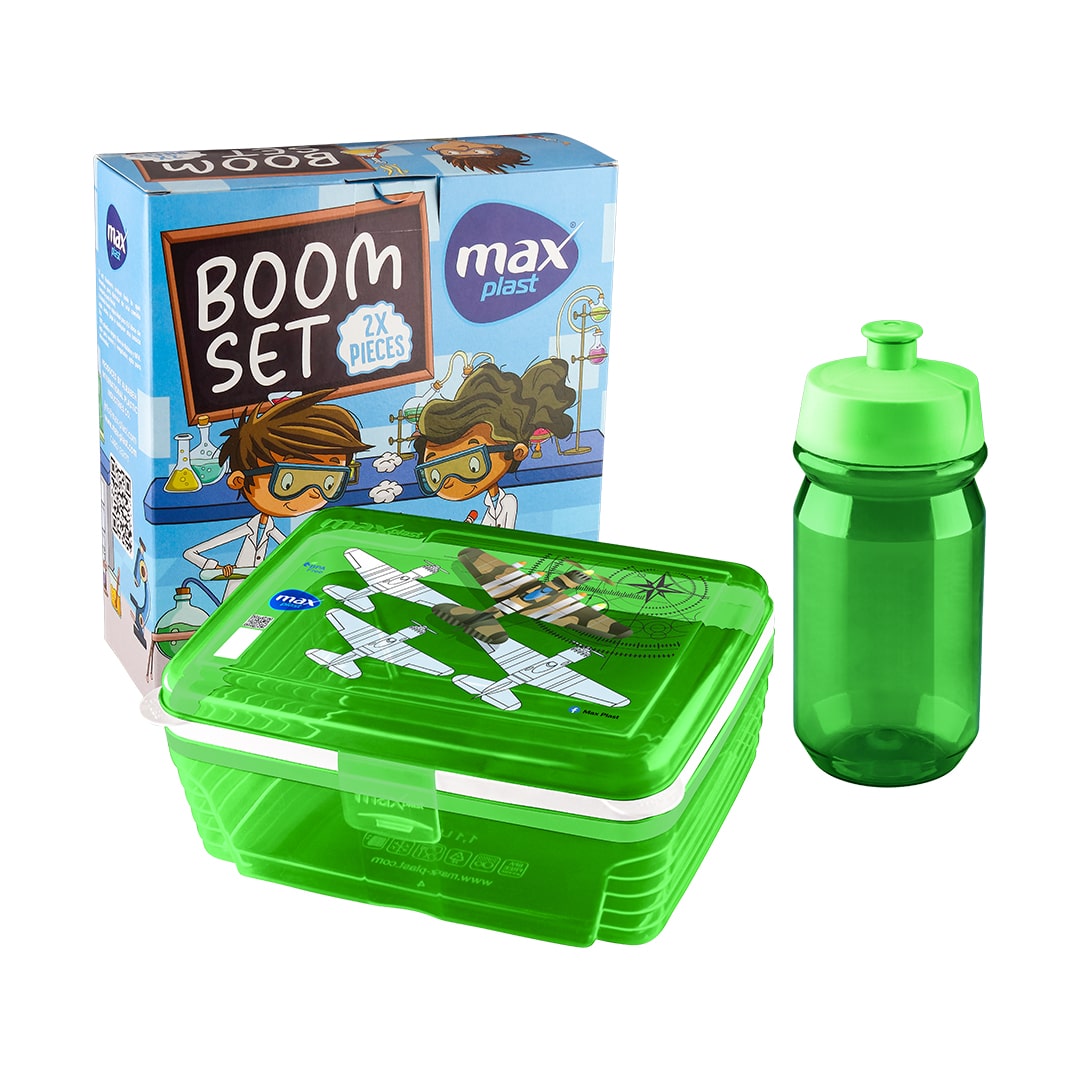 Lunch box &amp; Water Bottle Boom Set
