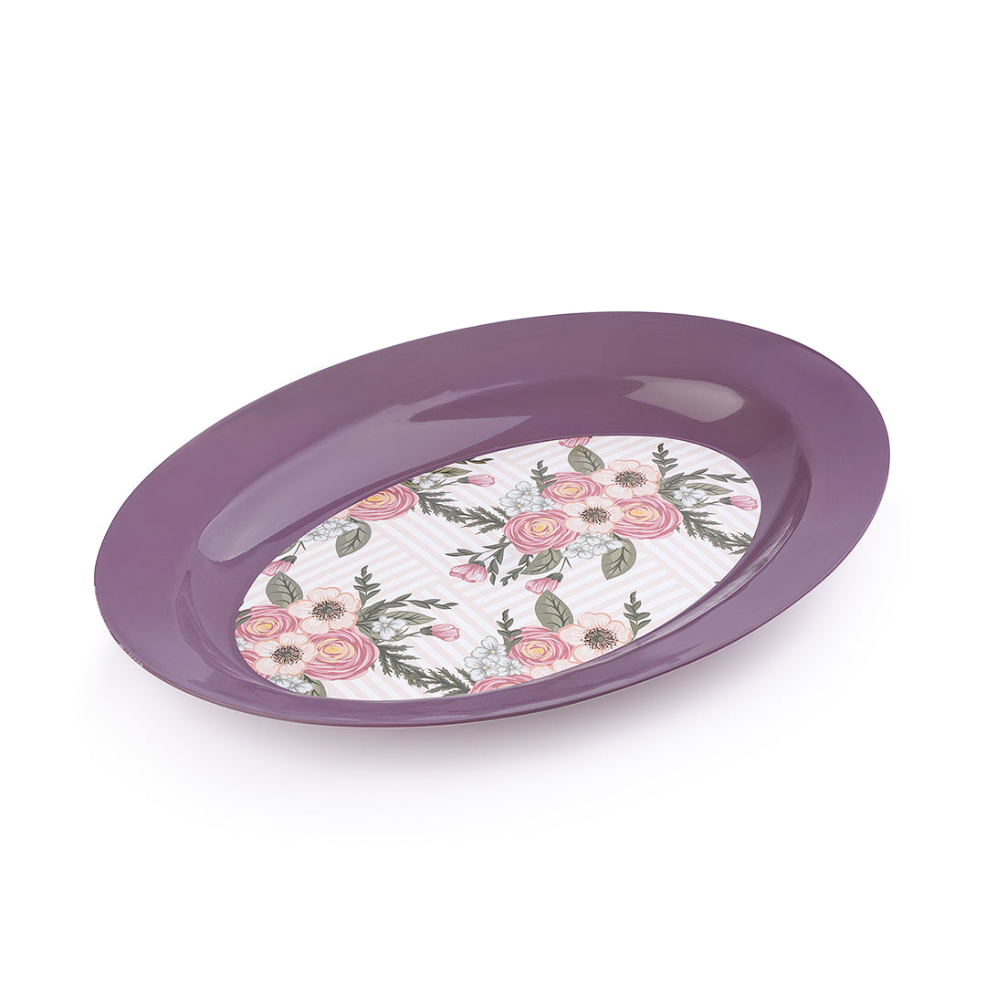Oval Flower Plate (Size 4)