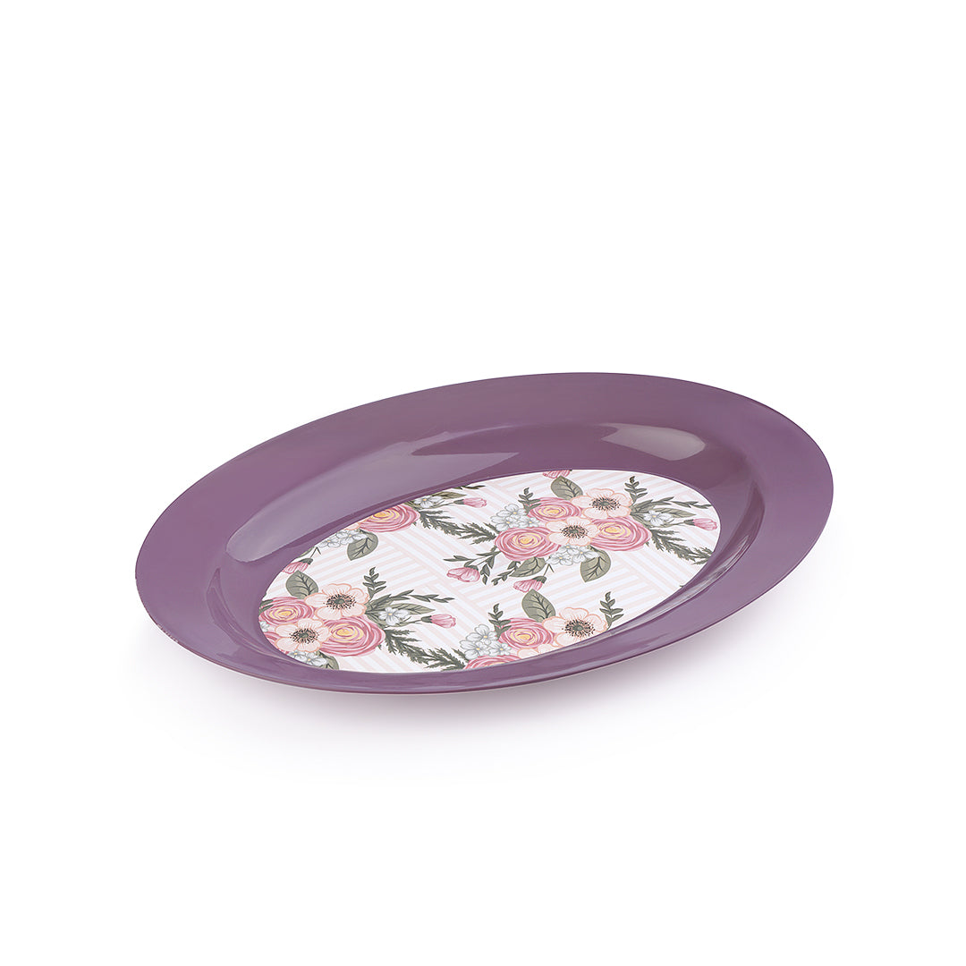 Oval Flower Plate (Size 2)