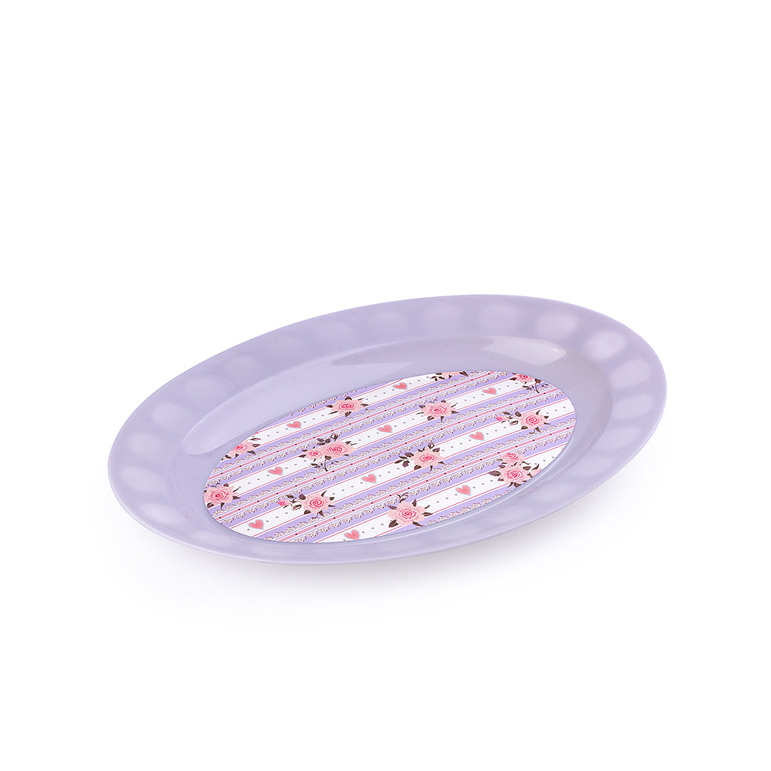 Oval Flower Plate (Size 2)