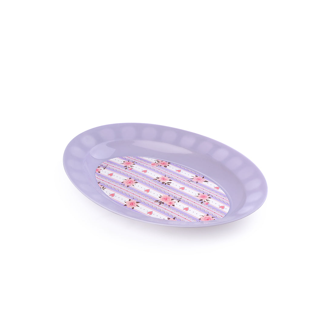 Oval Flower Plate (Size 1)