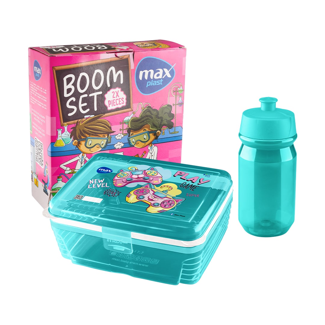 Lunch box &amp; Water Bottle Boom Set