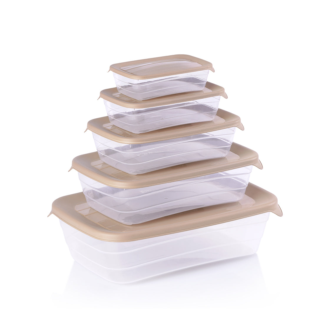 Rectangular food container set of 5 pc