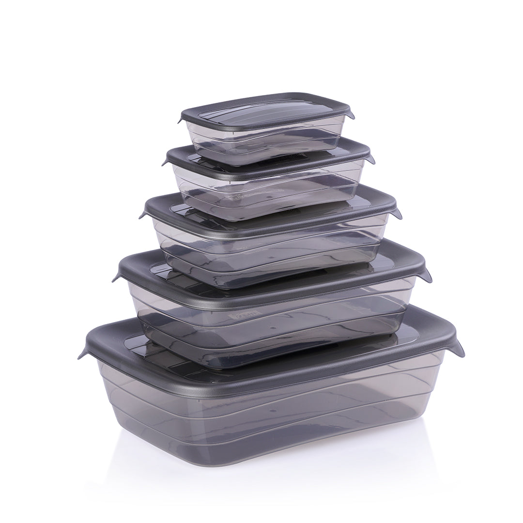 Rectangular food container set of 5 pc