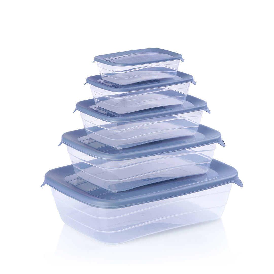 Rectangular food container set of 5 pc