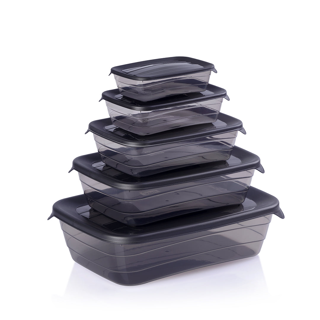 Rectangular food container set of 5 pc