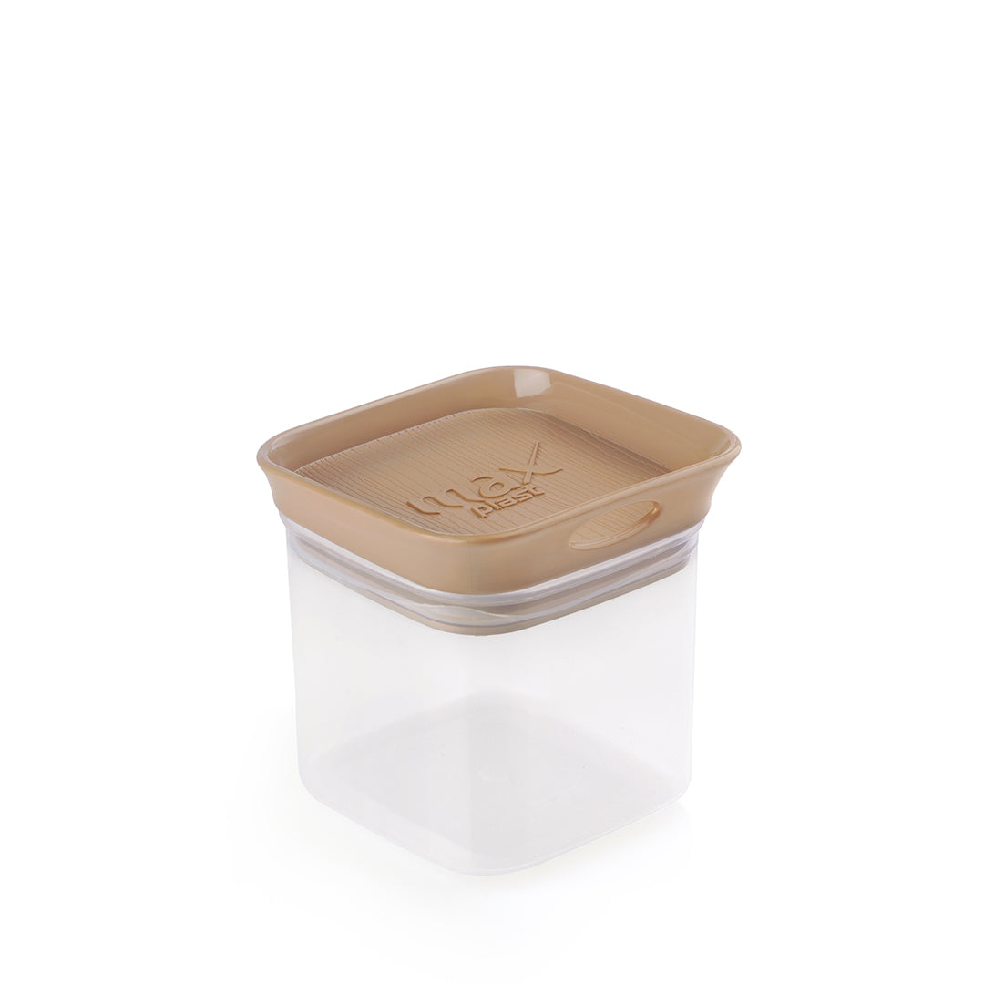 Woody Square Stackable Jar (600 ml)