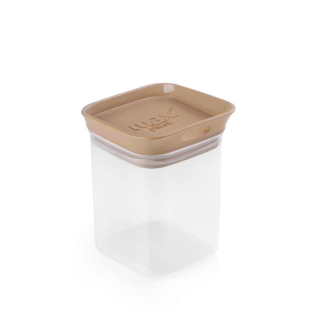 Woody Square Stackable Jar (800 ml)