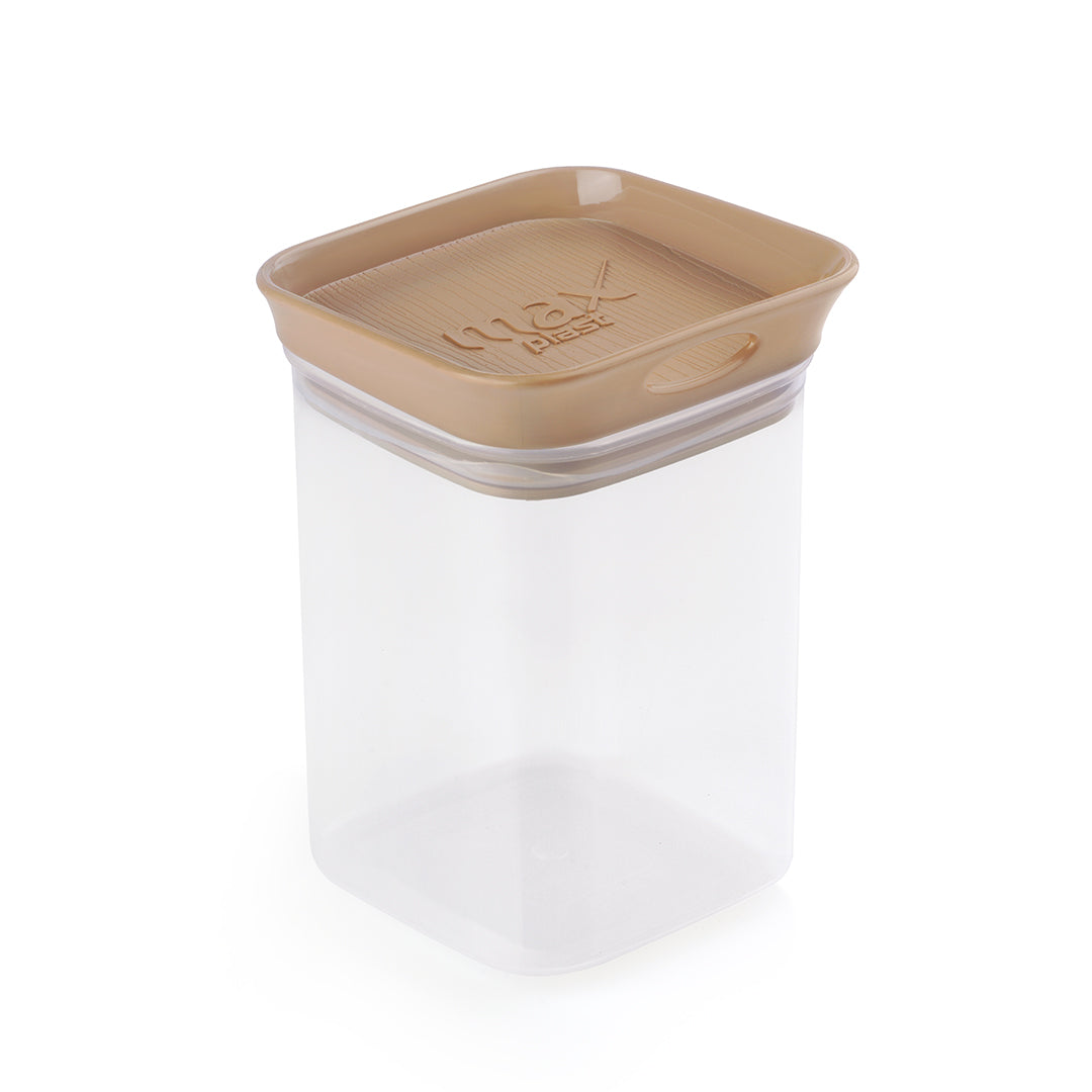 Woody Square Stackable Jar (1500 ml)