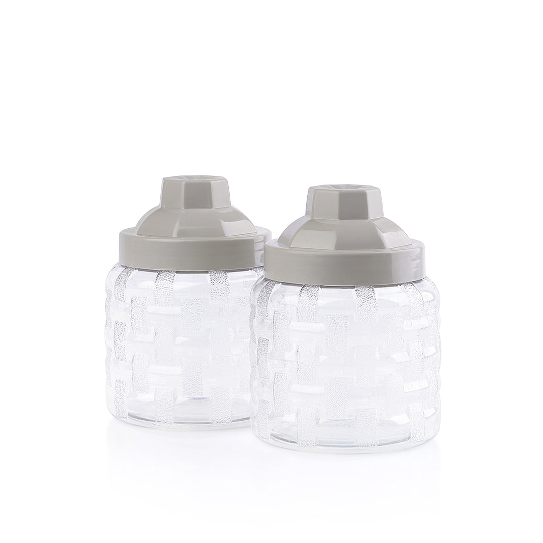 Rattan Jars Set 2 890 ml