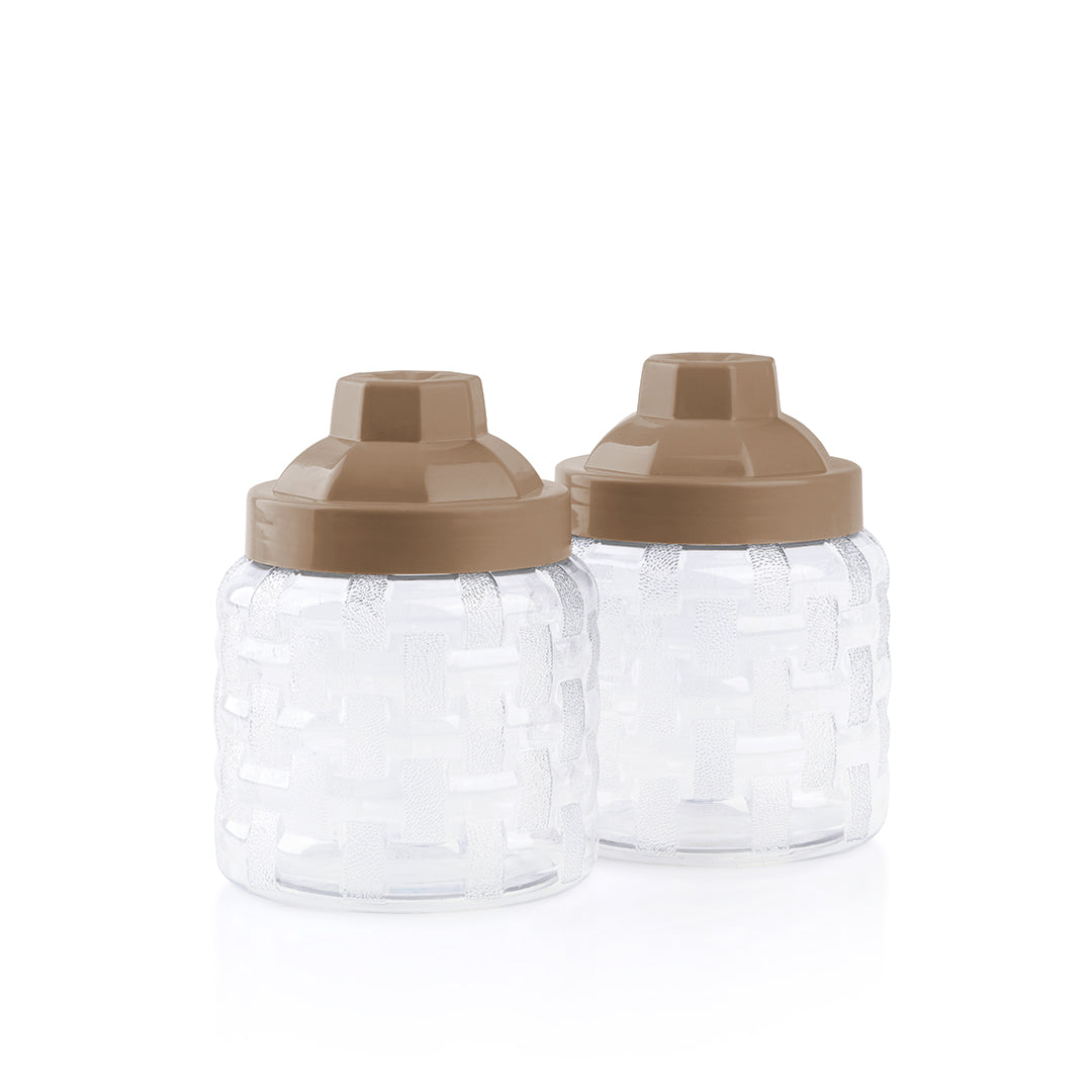 Rattan Jars Set 2 890 ml