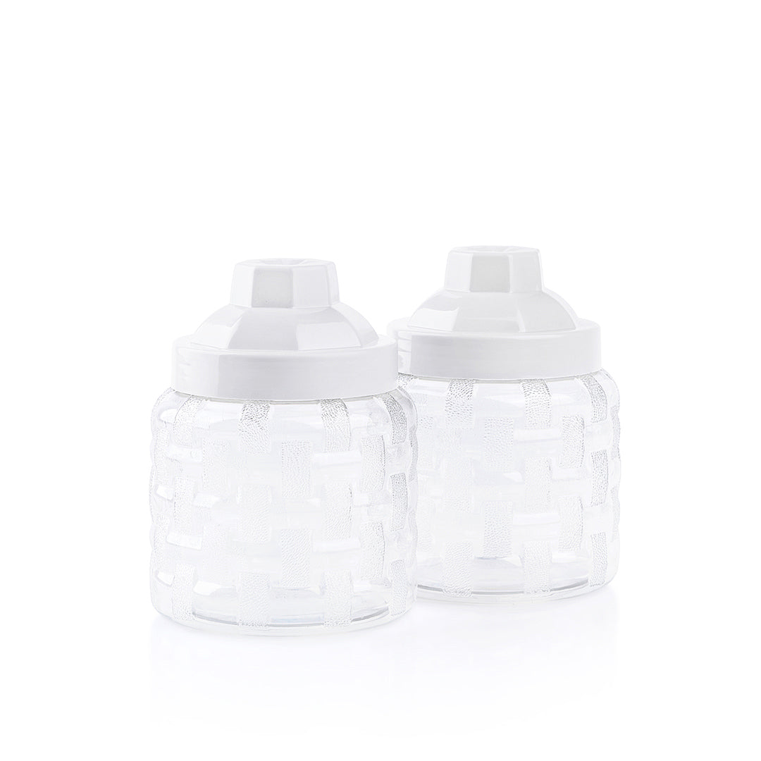 Rattan Jars Set 2 890 ml