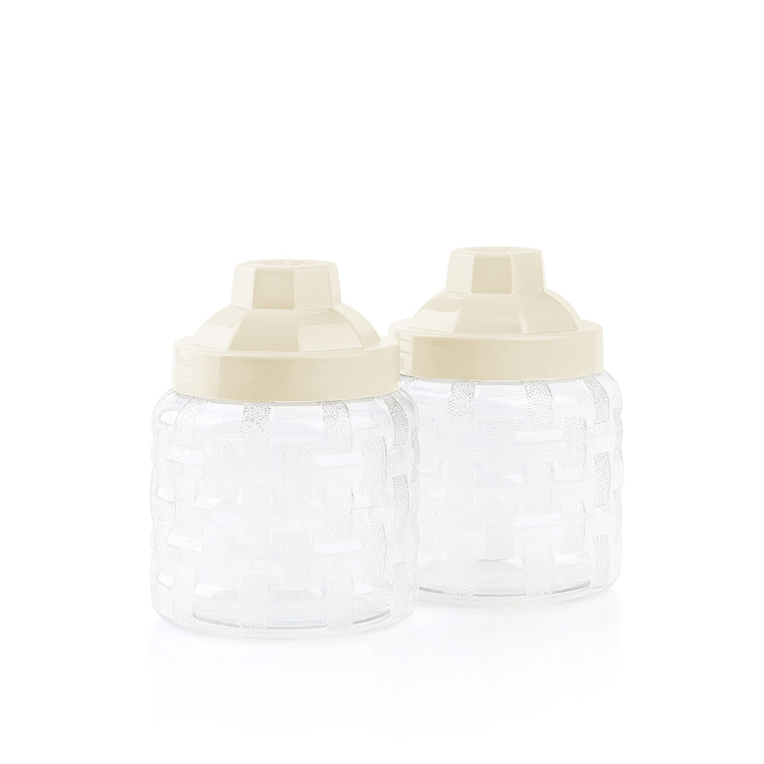 Rattan Jars Set 2 890 ml