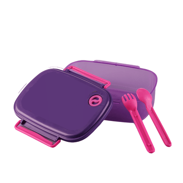 Lunch Box with Spoon &amp; Fork 