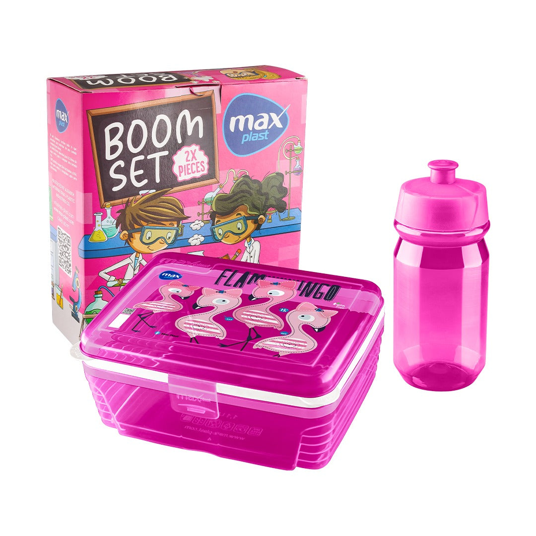 Lunch box &amp; Water Bottle Boom Set