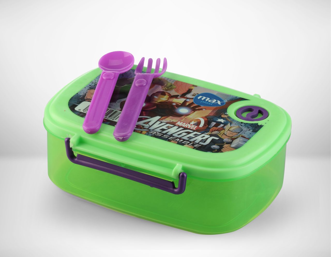 Lunch Box with Spoon &amp; Fork 