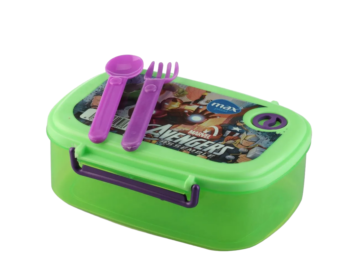 Lunch Box with Spoon &amp; Fork 